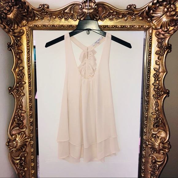 Naked Zebra Tops - Gorgeous Naked Zebra open back blush top